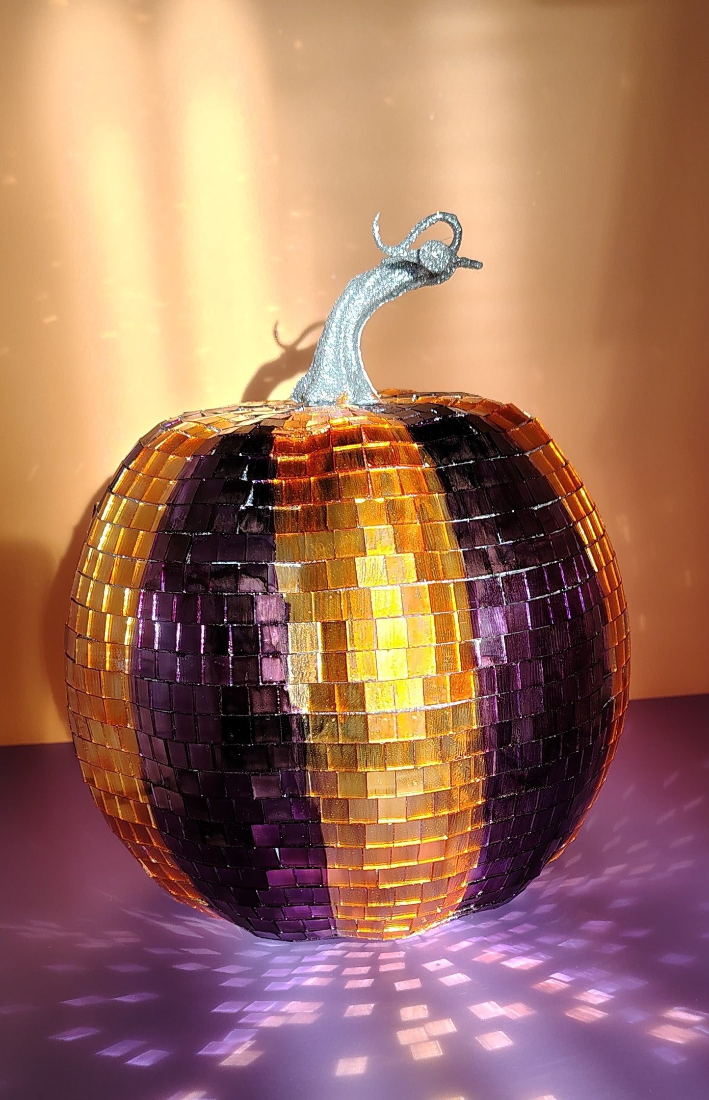 Orange/Purple disco pumpkin