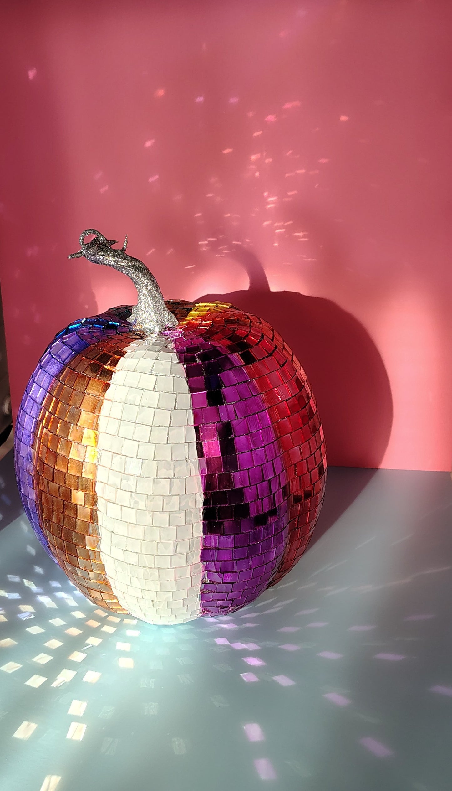 Rainbow disco pumpkin