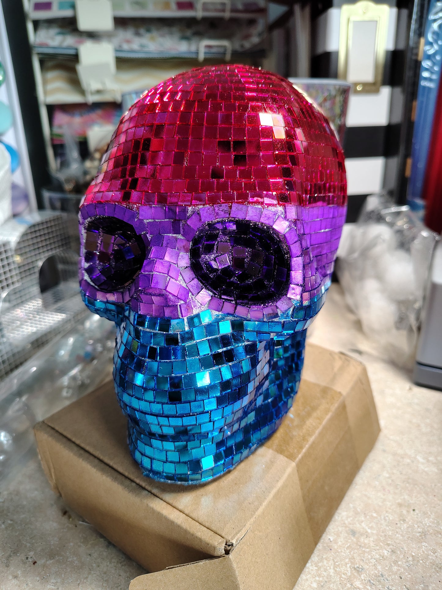 Any style disco skeleton head