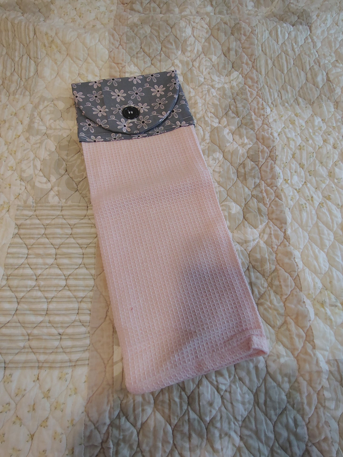 Gray and pink flowers