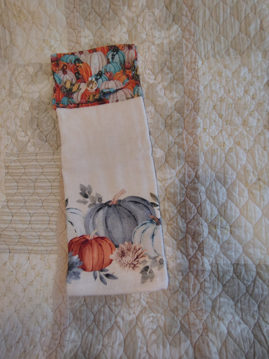 Blue fall pumpkins