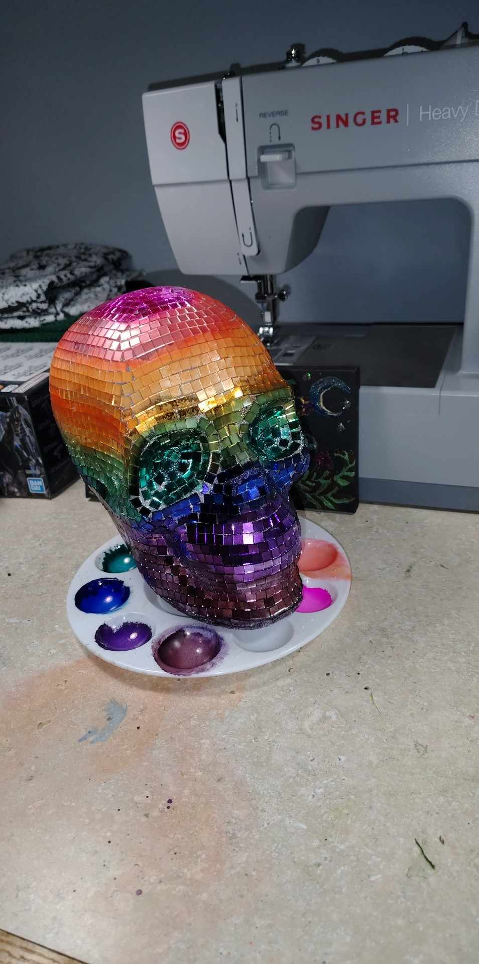 Any style disco skeleton head